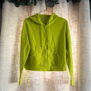 Old Navy, Lime/Yellow Long-Sleeve Zip-Up